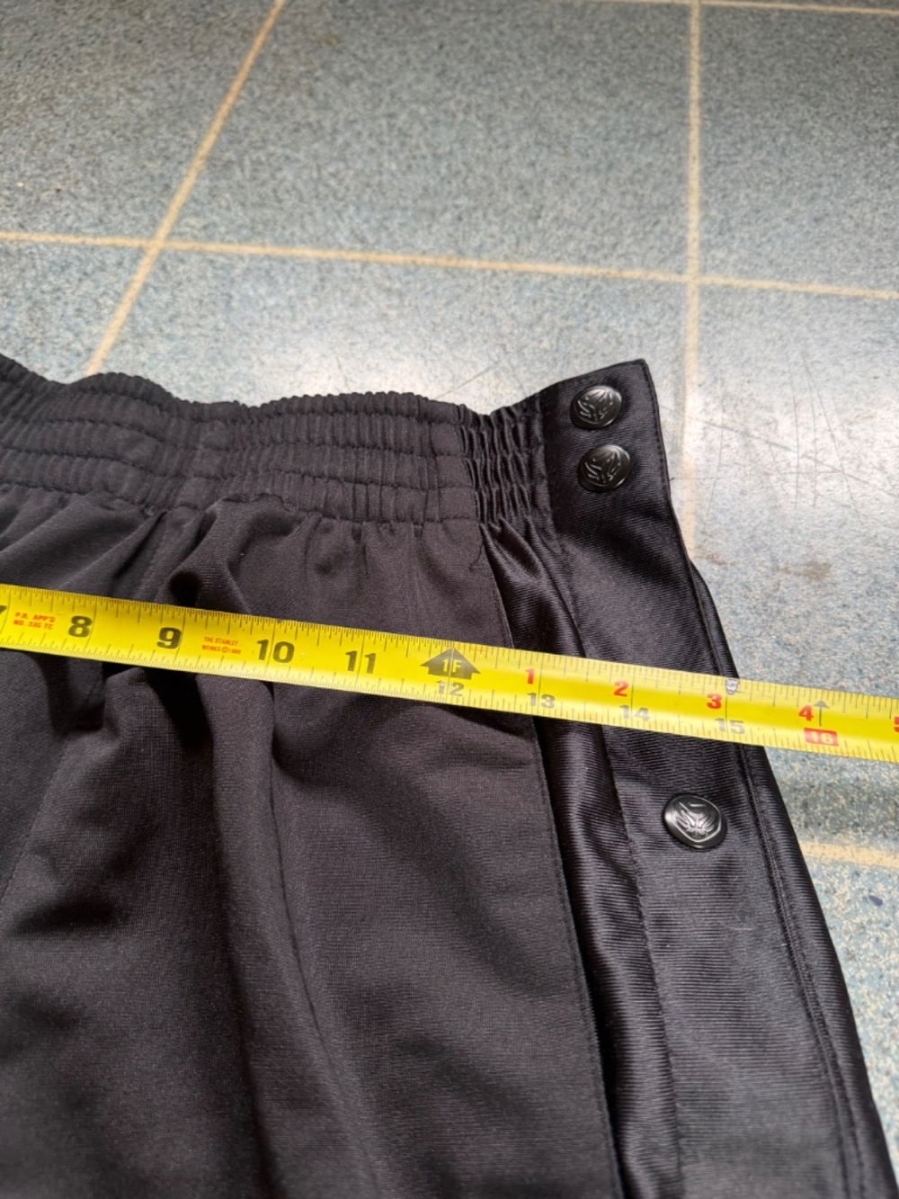 NIKE Black Tear Away Basketball Pants - "RESPECT" Model - Y2K Era - Picture 12 of 16